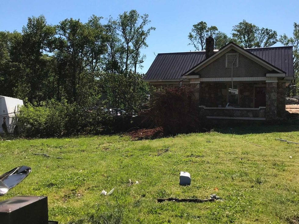 Damage on Rutherford Road