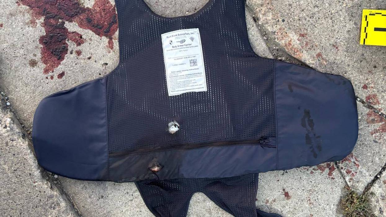 Damage to bullet proof vest