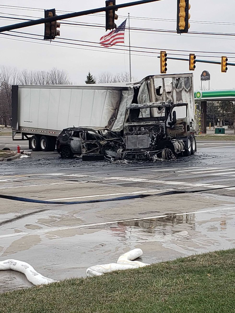 damaged truck
