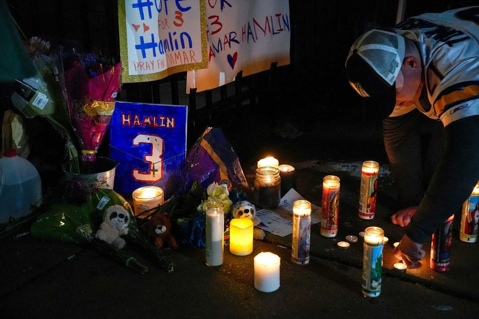 Damar Hamlin candlelight vigil