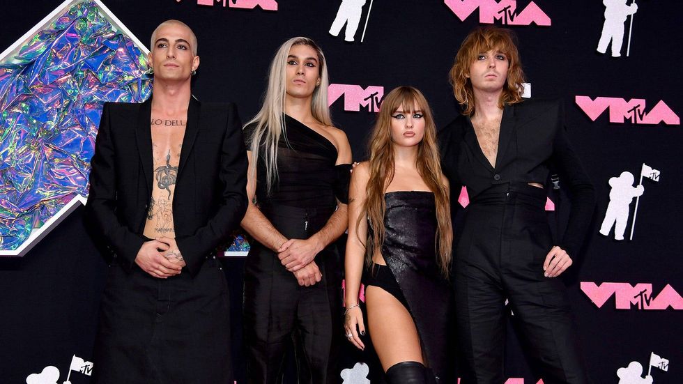 Damiano David, Ethan Torchio, Victoria De Angelis and Thomas Raggi of Måneskin