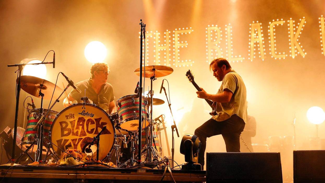 Dan Auerbach and Patrick Carney of The Black Keys perform live in concert