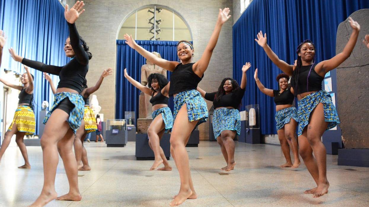 Dancers during CultureFest at Penn Museum.