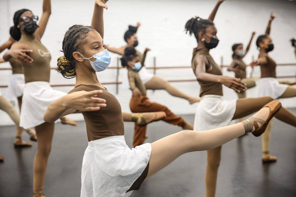 Dancers rehearse for their annual holiday show, "The Nutcracker: Dipped in Chocolate."