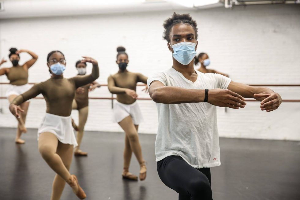 Dancers rehearse for their annual holiday show, "The Nutcracker: Dipped in Chocolate."
