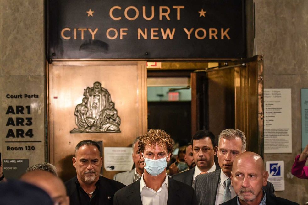 Daniel Penny leaves the Criminal Court of Manhattan after his arraignment on May 12, 2023 in New York City