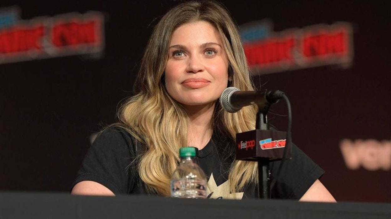Danielle Fishel speaks onstage at the Boy Meets World 25th Anniversary Reunion Panel during the New York Comic Con 2018 at Javits Center on October 5, 2018 in New York City.