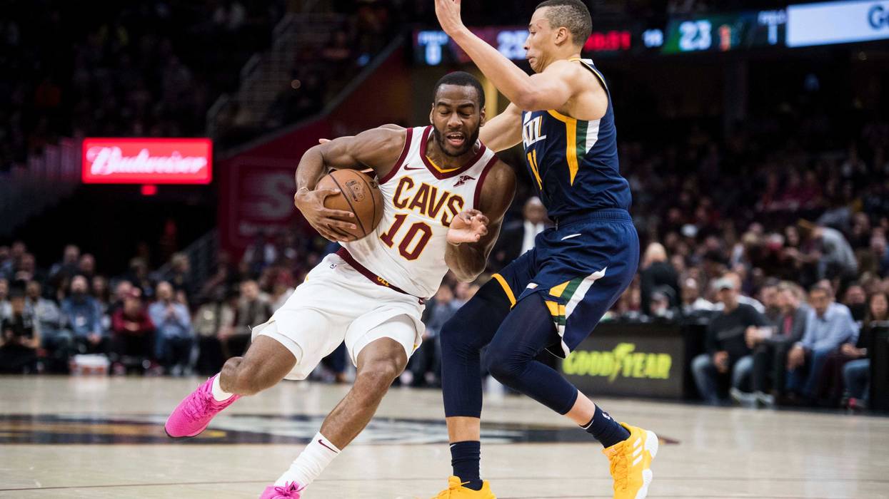 Dante Exum guarding Ex Cavalier Alec Burks