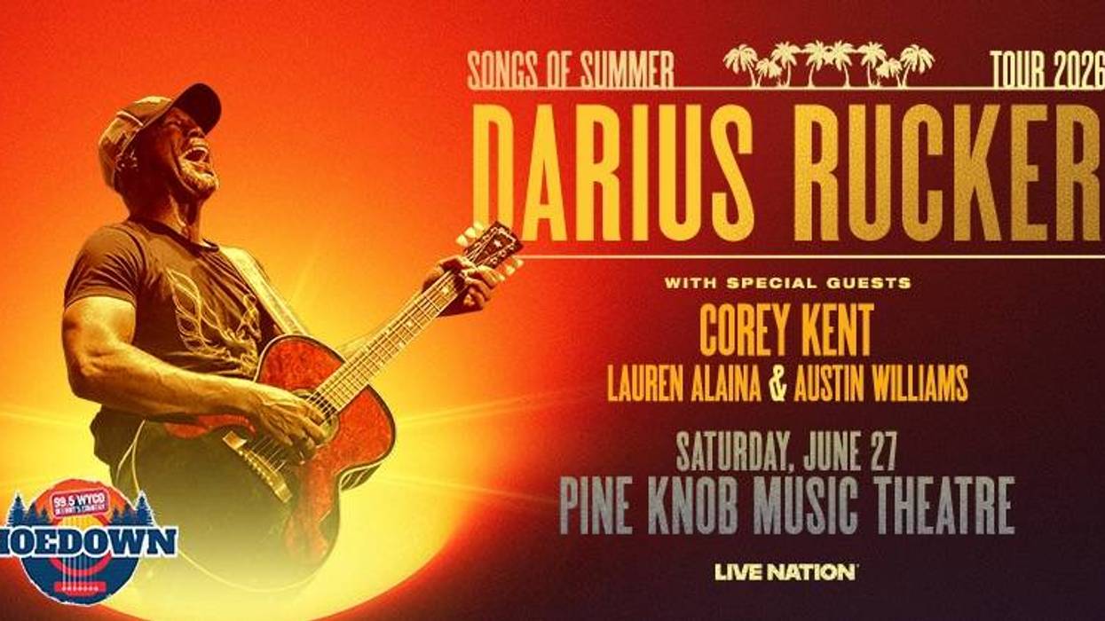 Darius Rucker Songs of Summer Tour 2026 poster with Rucker singing and playing guitar.