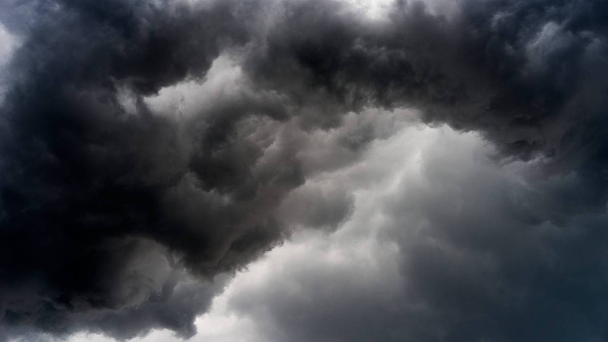 Dark storm clouds