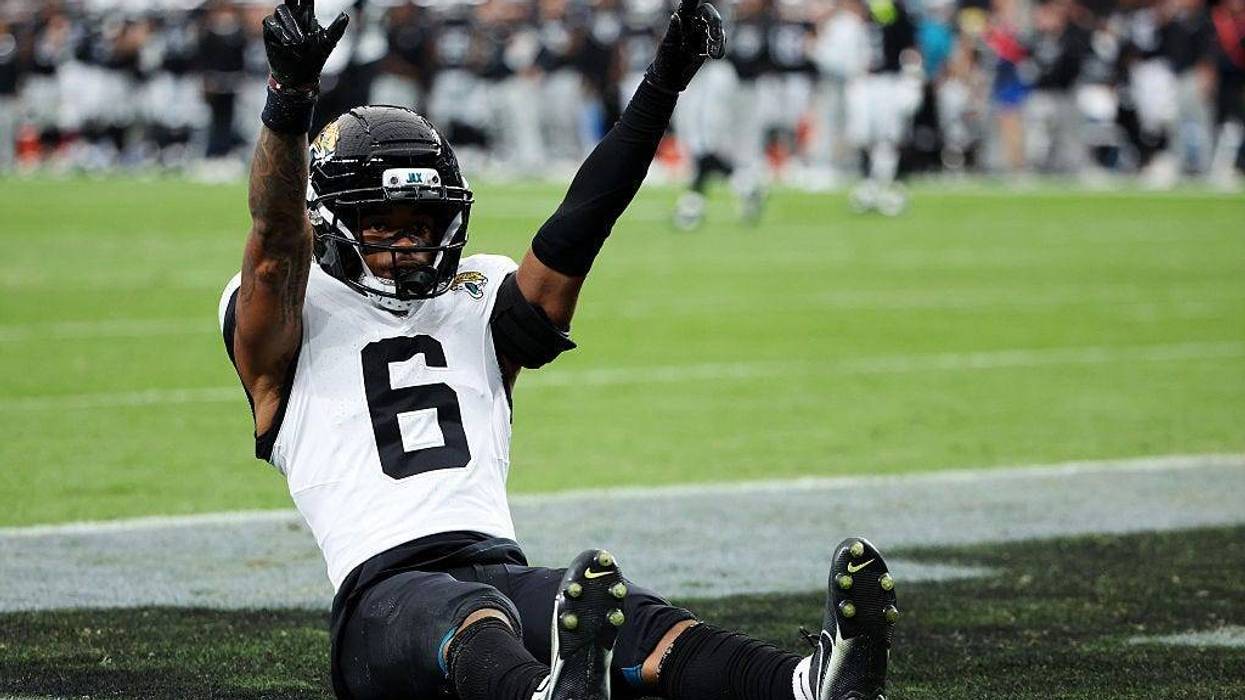 Darnell Savage laying in end zone