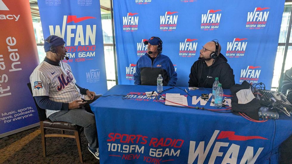 Darryl Strawberry with Sal Licata and Joe Benigno