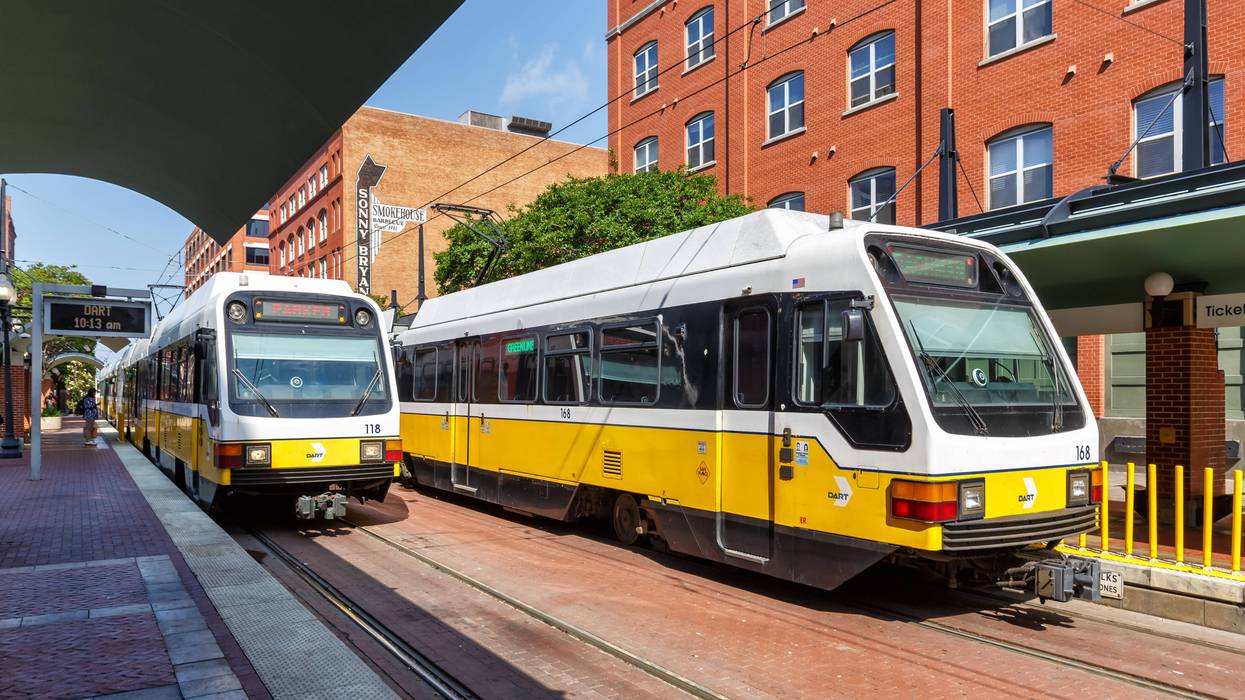 DART trains in Dallas