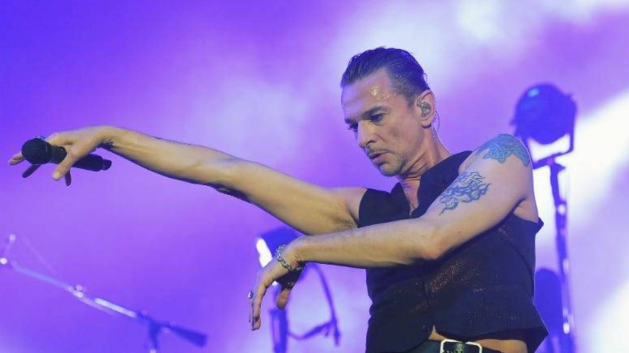 Dave Gahan of Depeche Mode performs at American Airlines Arena