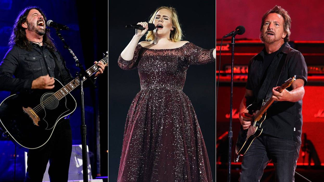 Dave Grohl, Adele, Eddie Vedder