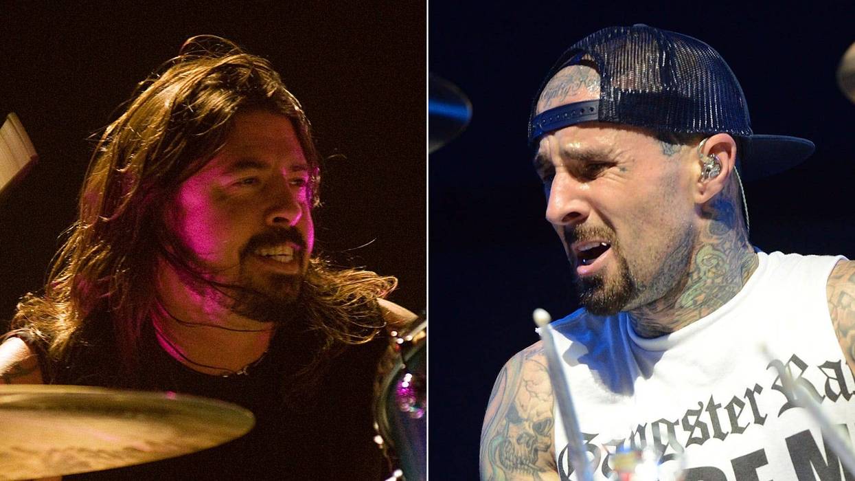 Dave Grohl and Travis Barker