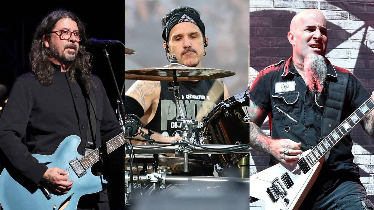 Dave Grohl, Charlie Benante, and Scott Ian