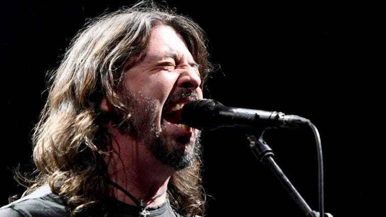 Dave Grohl of Foo Fighters performs at the Intersect music festival at the Las Vegas Festival Grounds on December 7, 2019 in Las Vegas, Nevada.