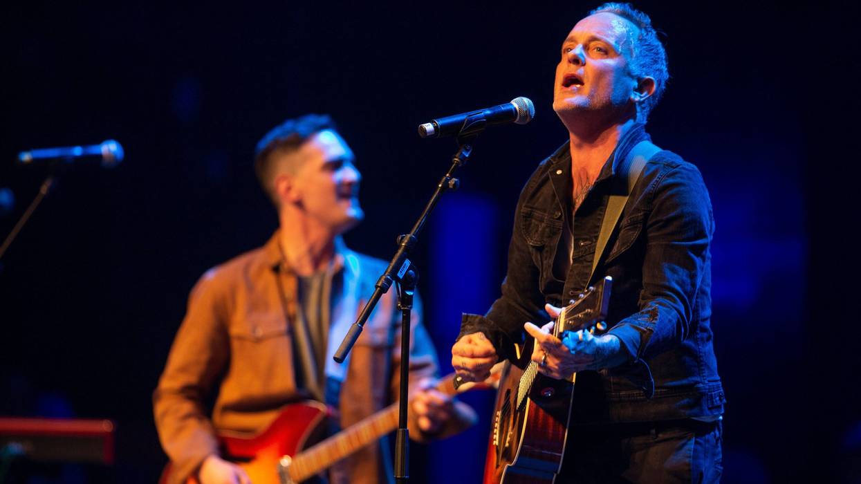 Dave Hause & The Mermaid performs at Bob's Birthday Bash, the main event of the 2023 Light of Day WinterFest, at the Count Basie Center for the Arts in Red Bank, New Jersey.