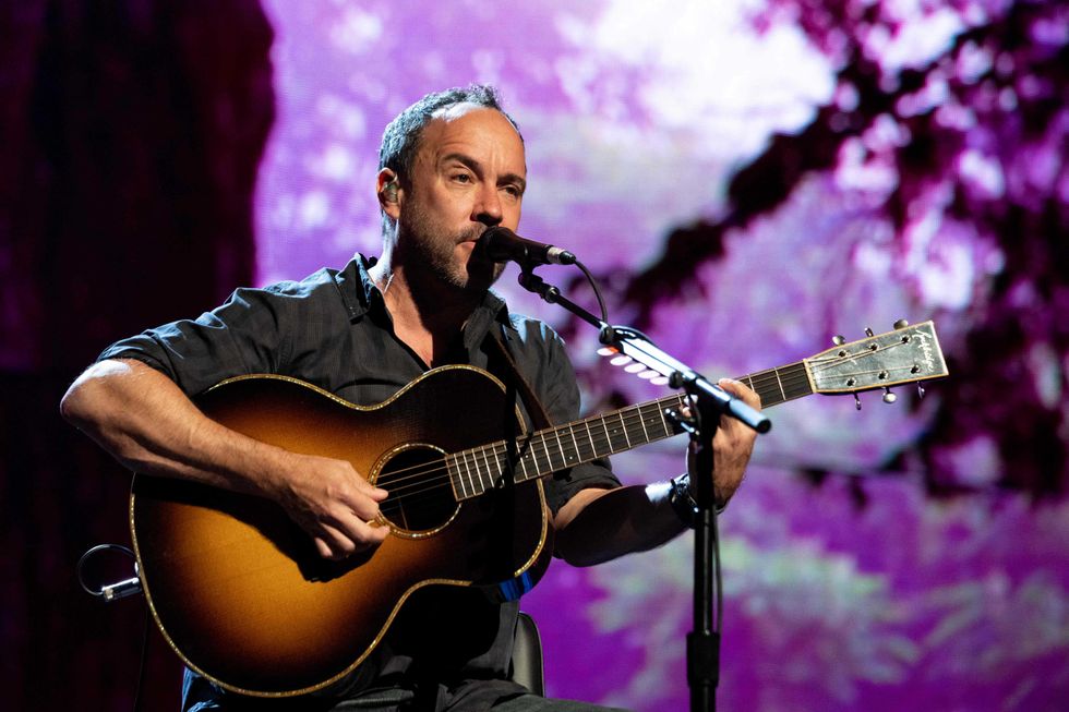 DAVE MATTHEWS IN CT: He performs during the Farm Aid 2021 music festival at the Xfinity Theatre on September 25, 2021 in Hartford.