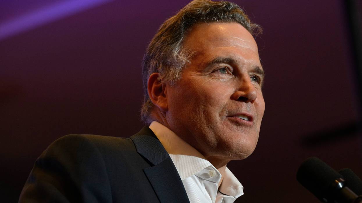 Dave McCormick thanks supporters after declaring victory in a closely contested race with incumbent Sen. Bob Casey on Nov. 6, 2024.