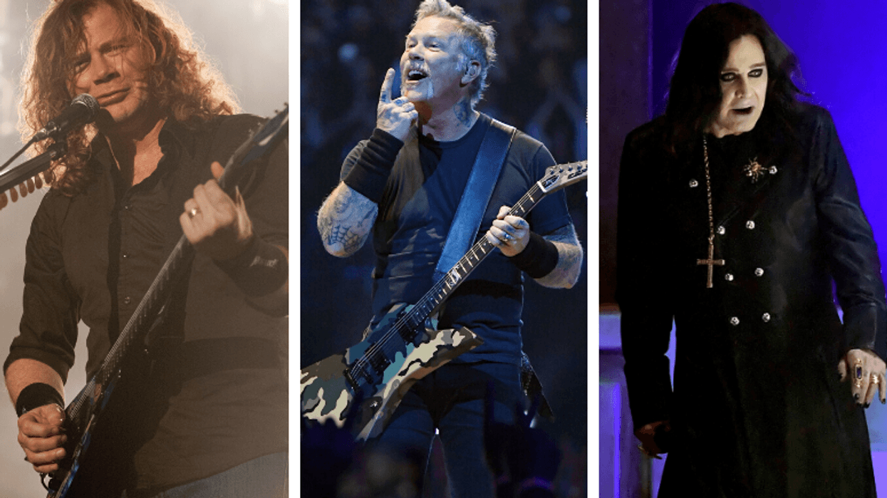 Dave Mustaine, James Hetfield, Ozzy Osbourne