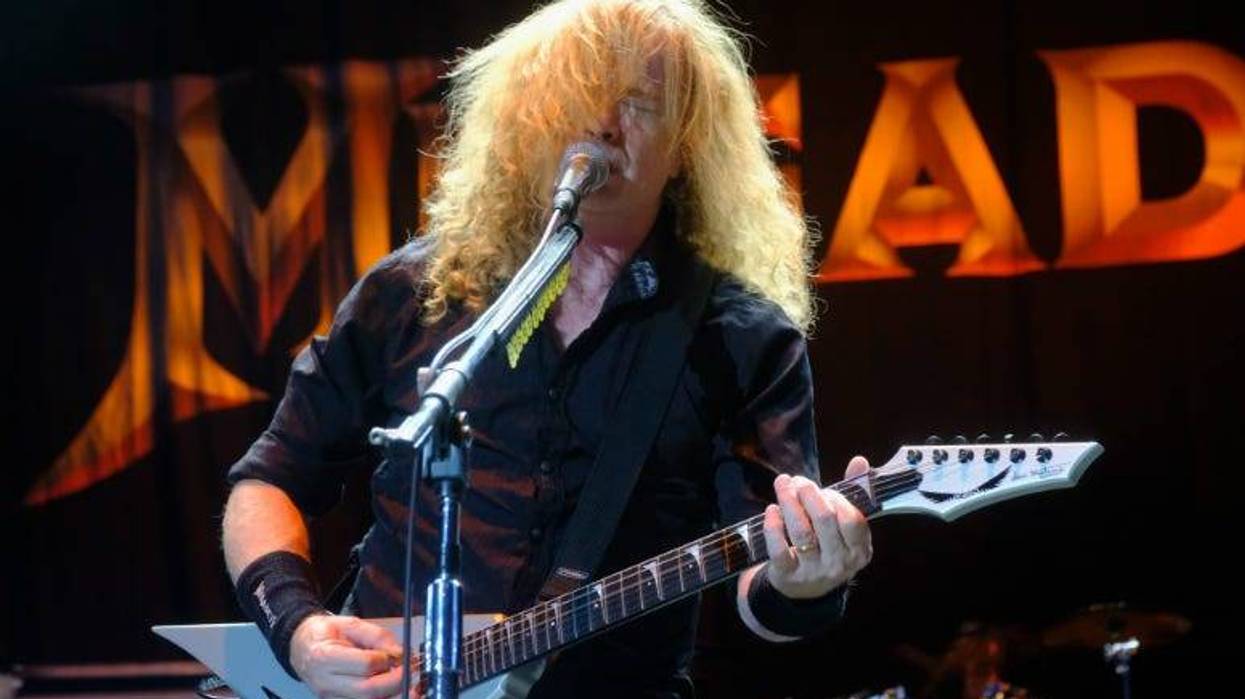 DAve Mustaine of Megadeath performs at Ozzfest at the Manuel Amphitheater on September 24, 2016
