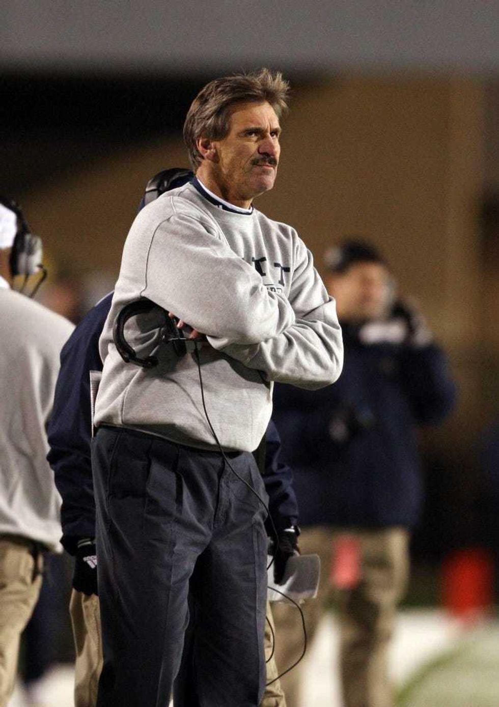 Dave Wannstedt on Pitt sidelines vs WVU in 2007