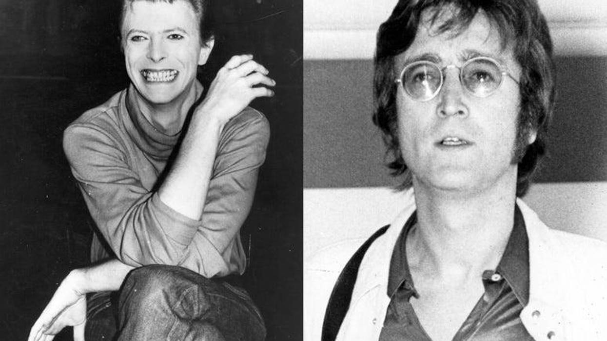 David Bowie and John Lennon