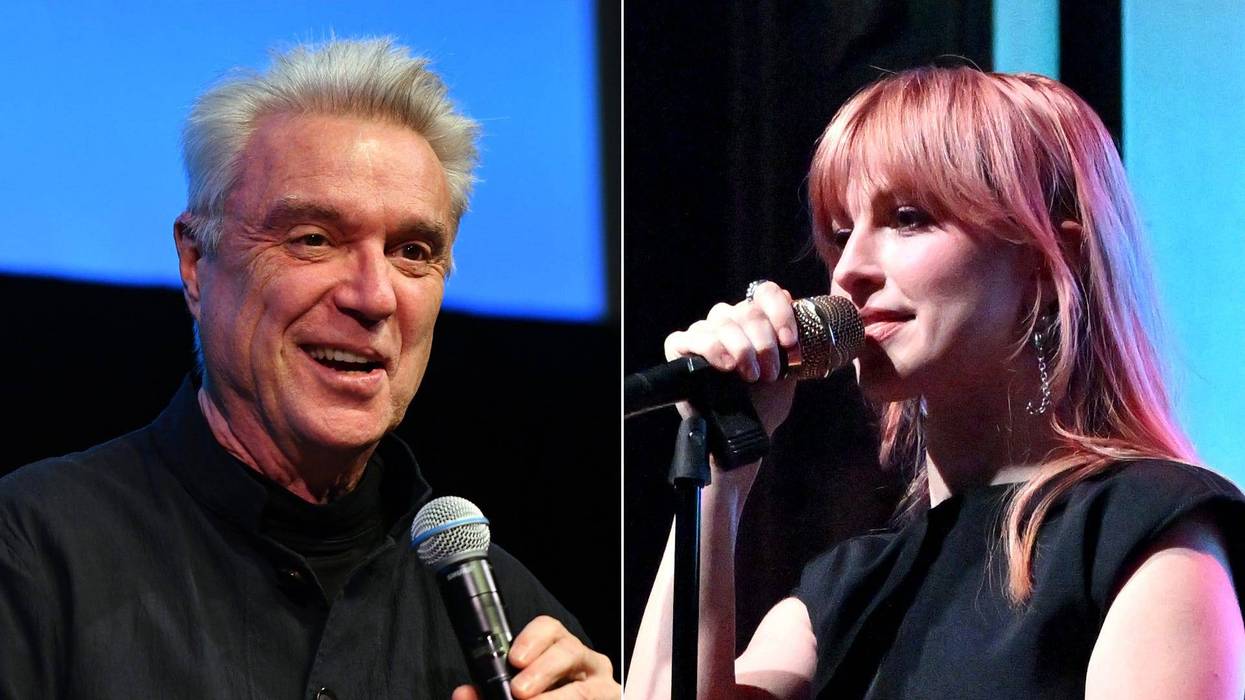 David Byrne of Talking Heads, Hayley Williams of Paramore