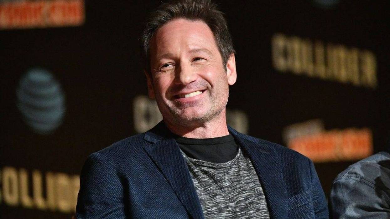 David Duchovny speaks onstage at The X-Files panel during 2017 New York Comic Con -Day 4 on October 8, 2017 in New York City