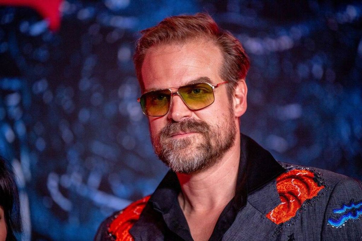 David Harbour attends Netflix's "Stranger Things" season 4 premiere at Netflix Brooklyn on May 14, 2022 in Brooklyn, New York