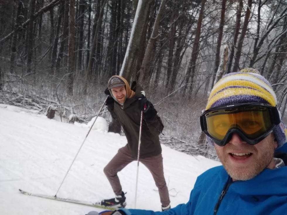 David Josephson cross country skiing.