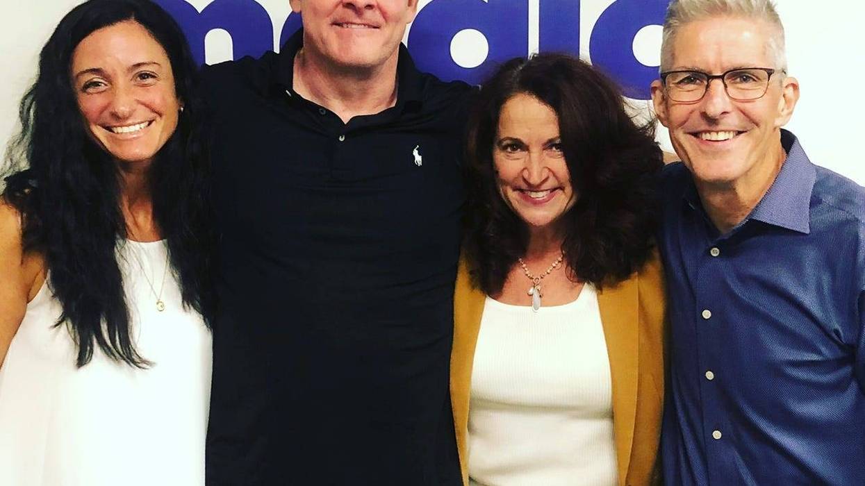 David Koechner in studio with David, Sue and Kendra