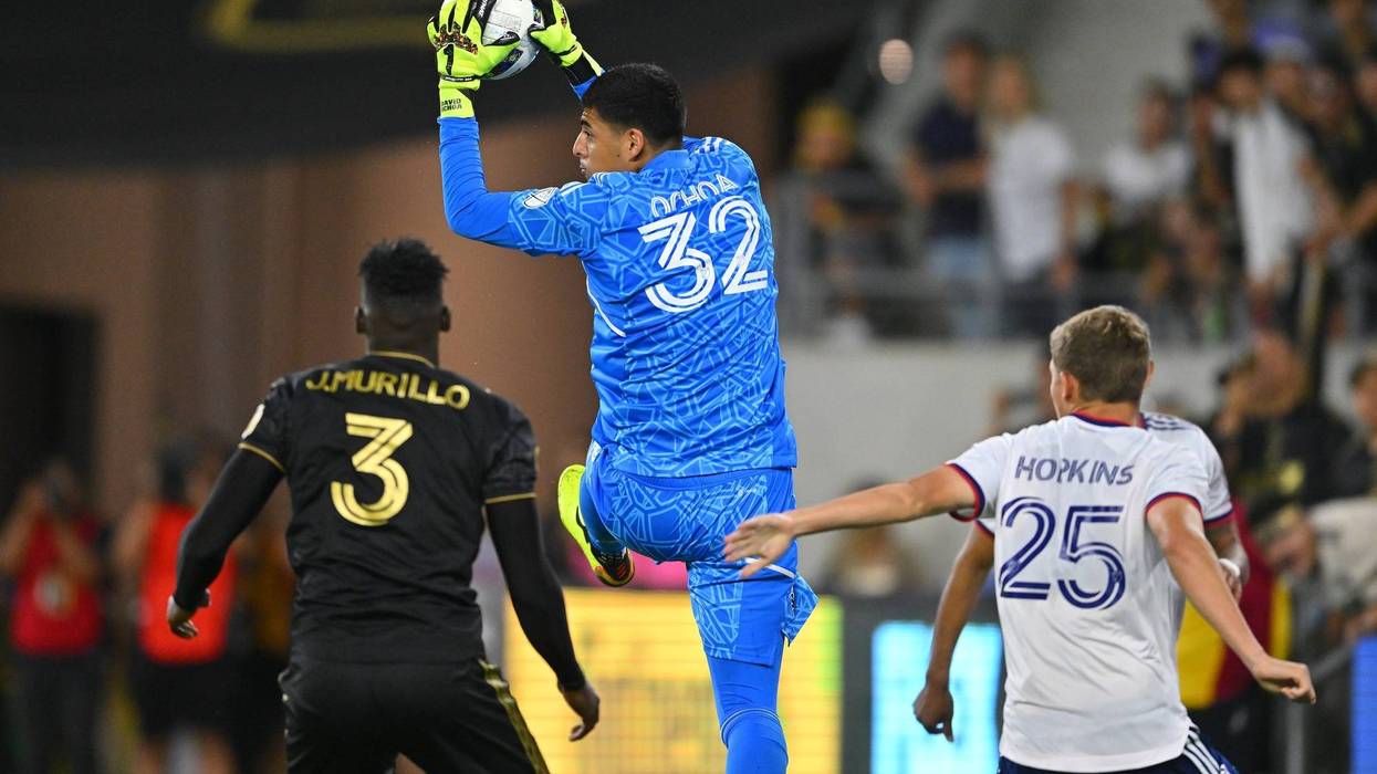 David Ochoa en su debut con el D.C> United frente al LAFC