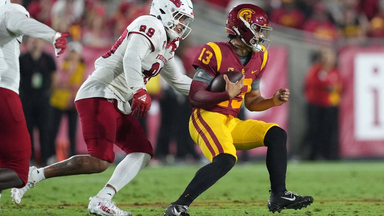 David Perales sack of USC QB