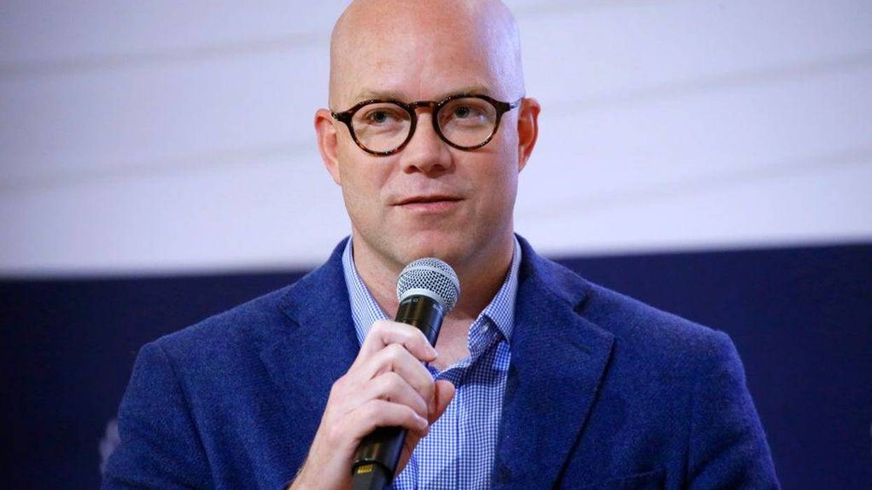 Davis Smith, CEO, Cotopaxi, speaks on stage during The Global Faith and Media Index (FAMI).