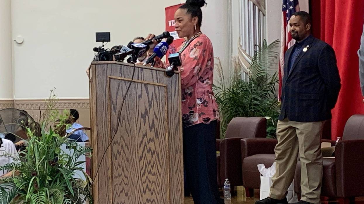 Dawn Staley at Dobbins Career and Technical High School