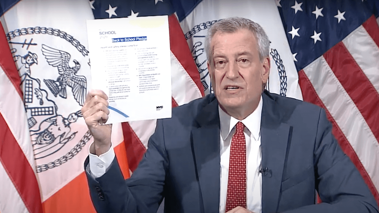 De Blasio schools pledge