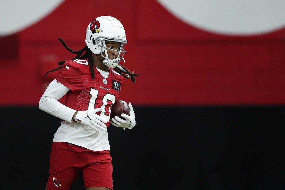 DeAndre Hopkins during a Cardinals training camp session