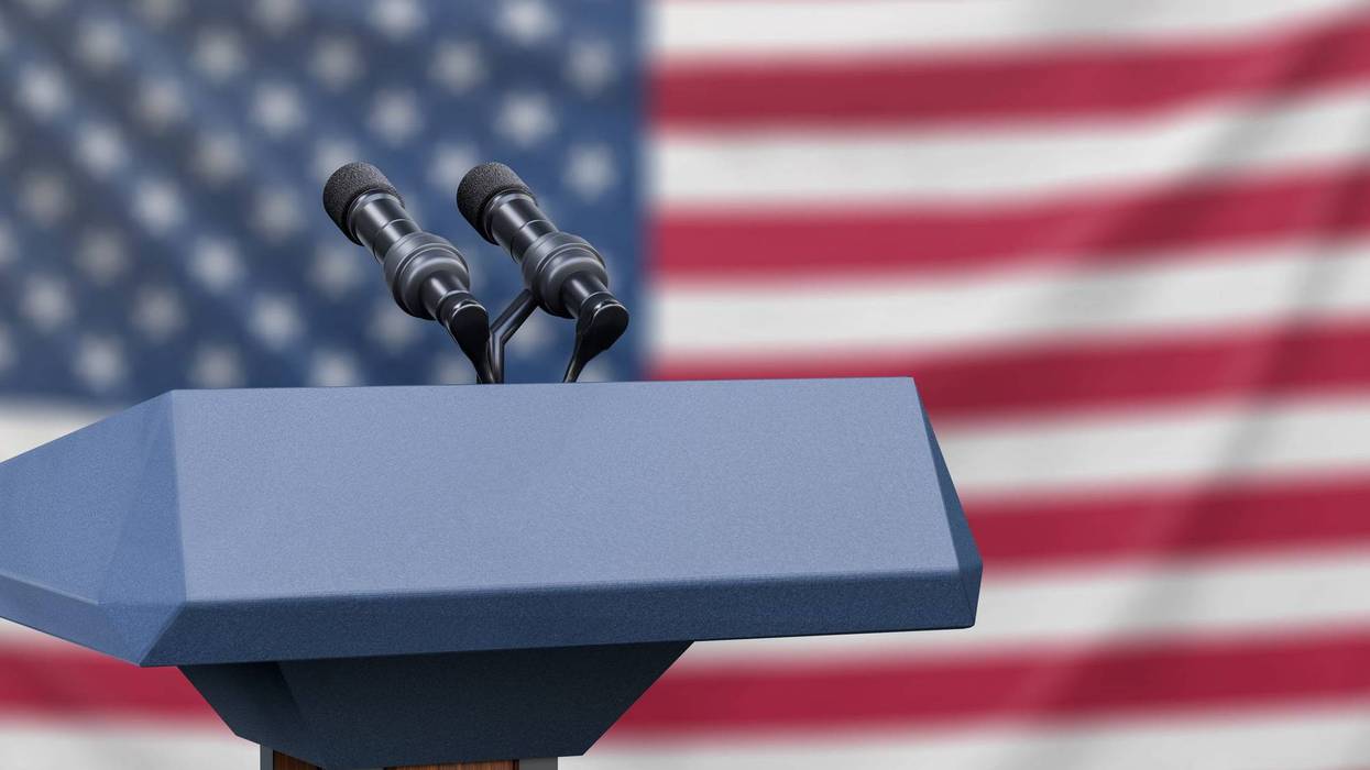 Debate podium