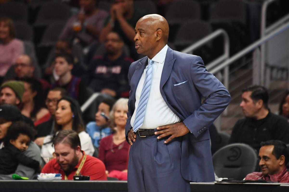 Dec 29, 2018; Atlanta, GA, USA; Cleveland Cavaliers head coach Larry Drew during the first quarter at State Farm Arena against the Atlanta Hawks. Mandatory Credit: Adam Hagy-USA TODAY Sports