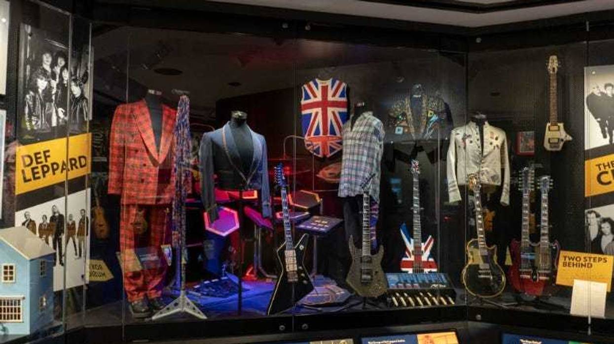 Def Leppard display at the Rock & Roll Hall of Fame