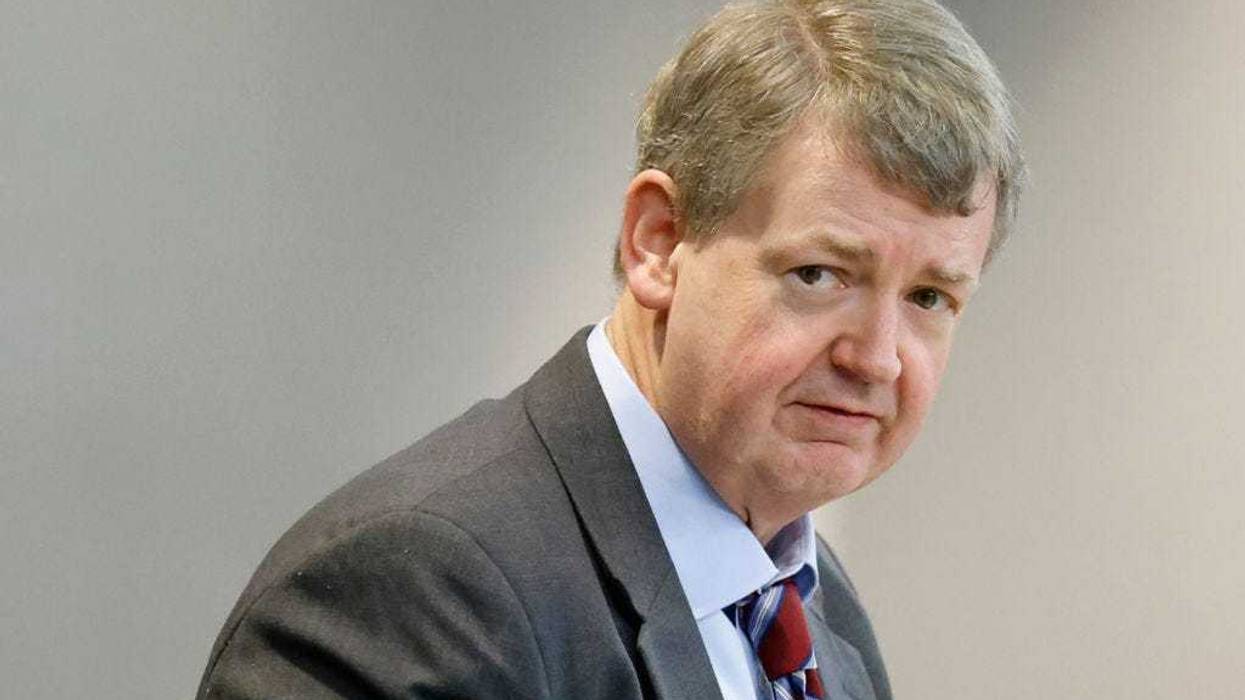 Defense attorney Kevin Gough speaks during jury selection in the trial of the men charged with killing Ahmaud Arbery at the Glynn County Superior Court, on October 27, 2021 in Brunswick, Georgia. Greg and Travis McMichael and their neighbor, William "Roddie" Bryan are charged with the February 2020 slaying of 25-year-old Ahmaud Arbery. (Photo by Octavio Jones-Pool/Getty Images)