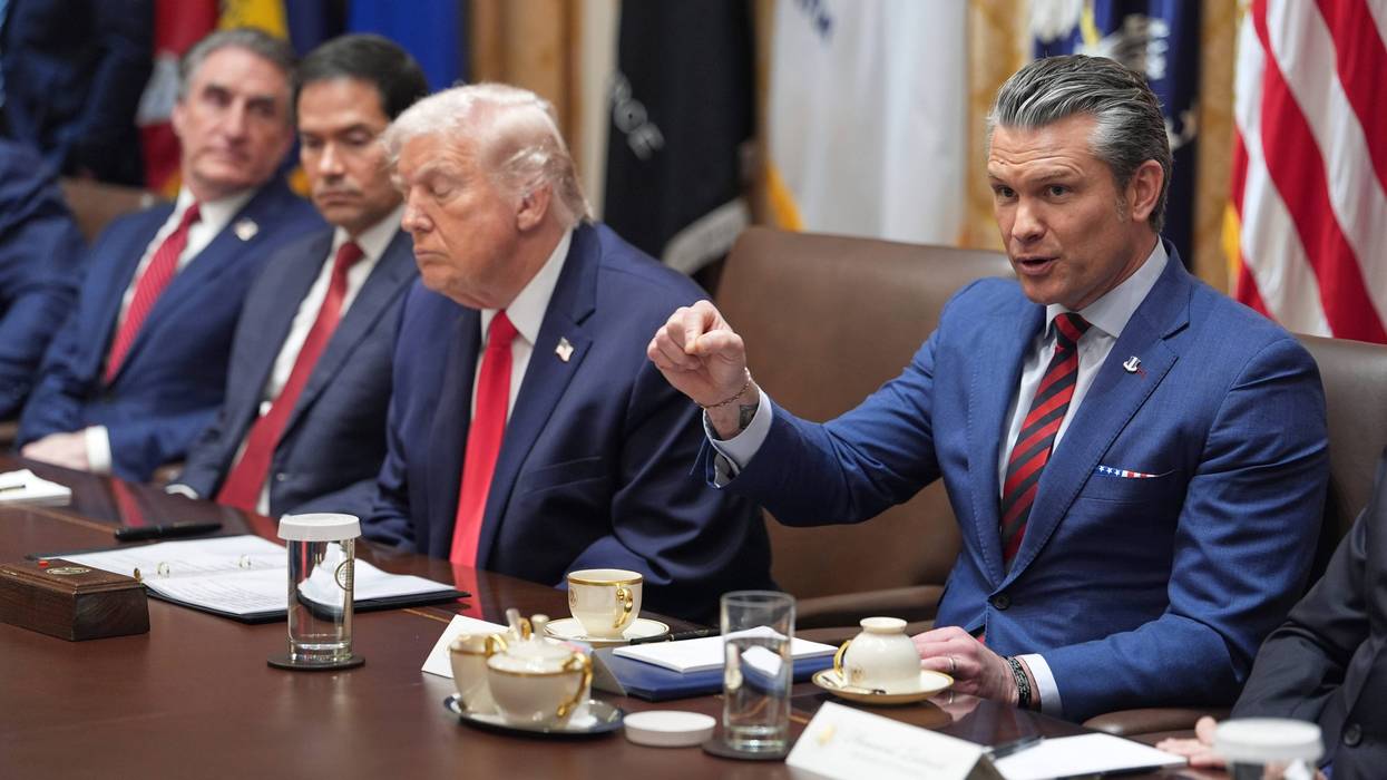 Defense Secretary Pete Hegseth speaks during a cabinet meeting at the White House, Thursday, Jan. 29, 2026, in Washington.
