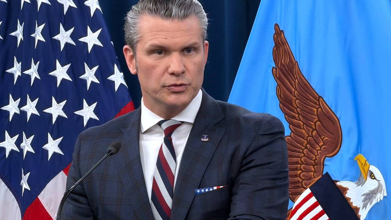 Defense Secretary Pete Hegseth speaks during a press briefing at the Pentagon, Wednesday, March 4, 2026, in Washington.