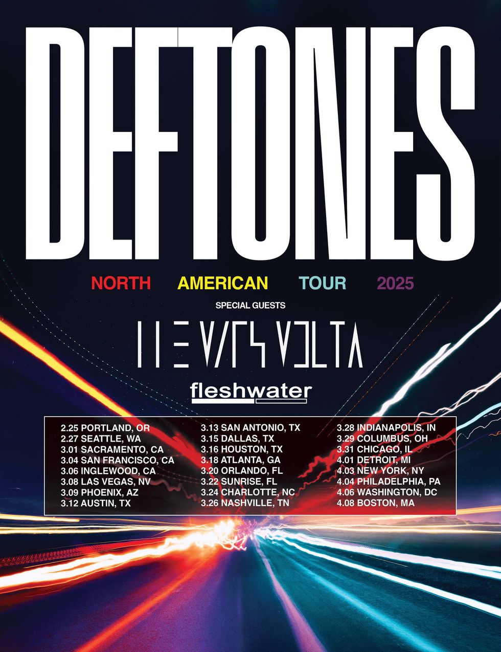 Deftones tour admat