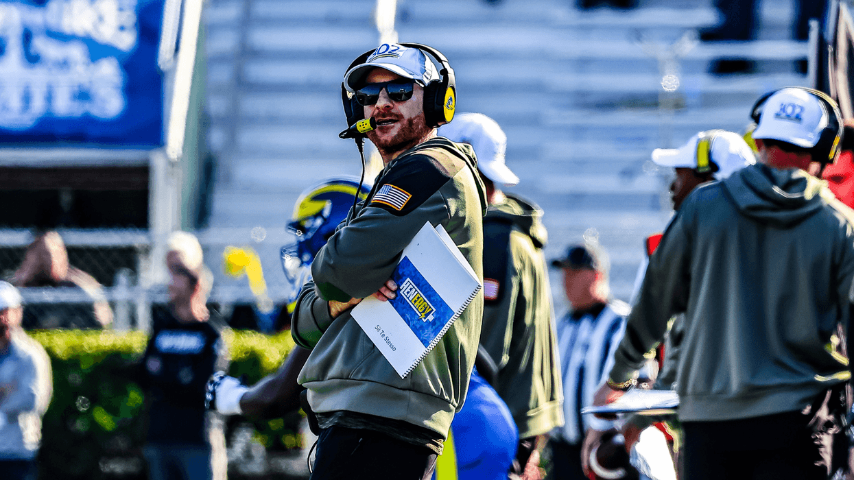 Delaware head coach Ryan Carty