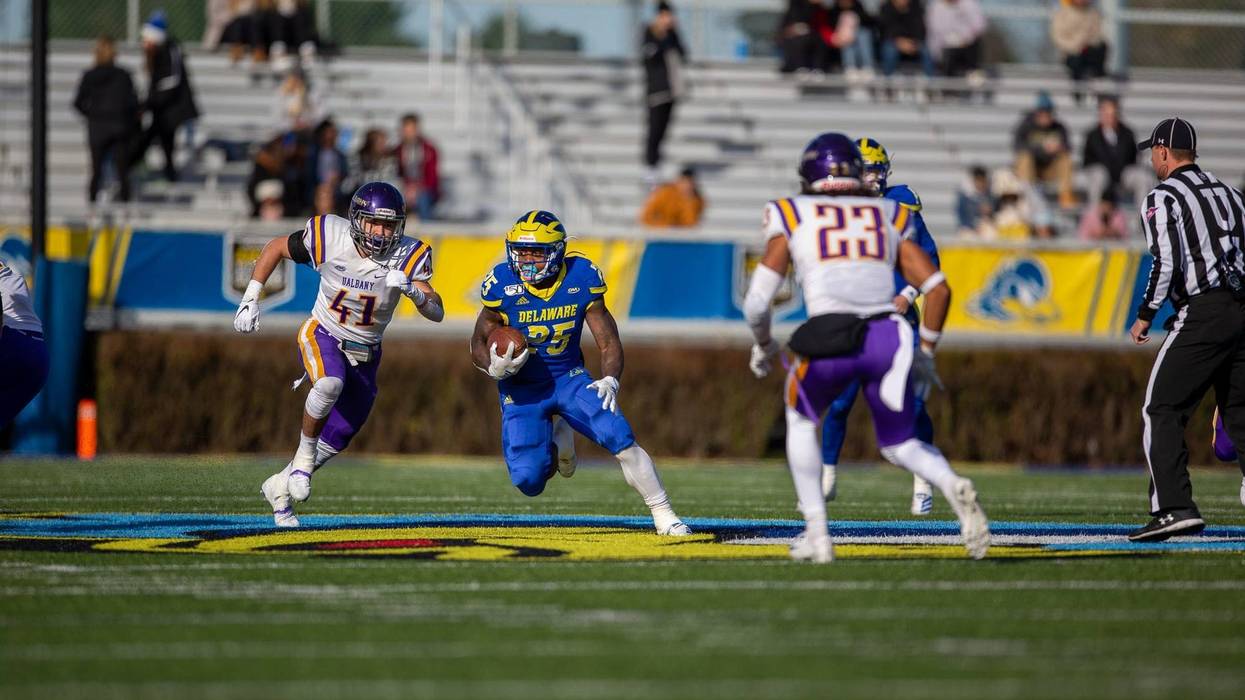 Delaware redshirt freshman running back Will Knight had 140 total yards and a touchdown in Saturday's loss to Albany.