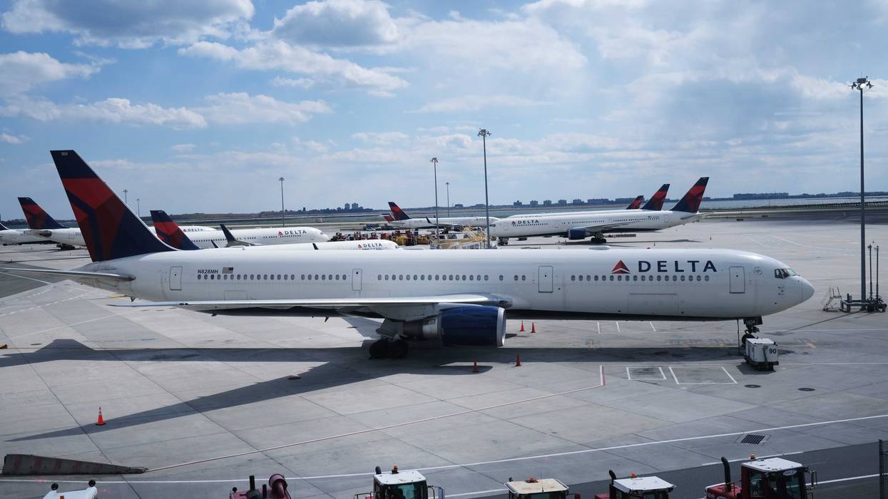 Delta planes sit on the tarmac at John F. Kennedy Airport (JFK).